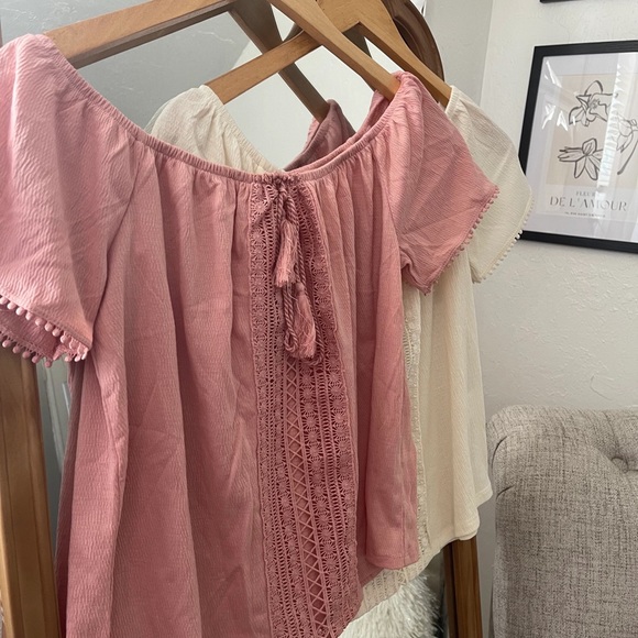 Verona Tassel Blouse-NWT PINK - Picture 4 of 7